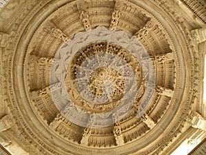 Beautiful Stucco Ceiling of Jainism Temple