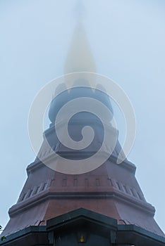 Beautiful stupa on mountain at Doi Inthanon national park