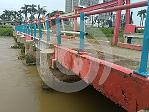 beautiful and sturdy colorful bridge