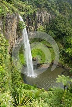 Beautiful subtropical waterfalls shot on long exposure