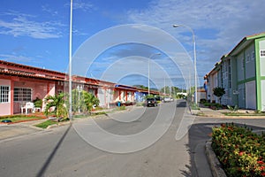 Beautiful suburban street in Cumana city