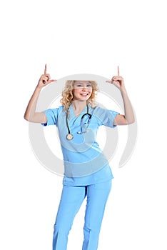 Beautiful successful nurse doctor - Healthcare workers