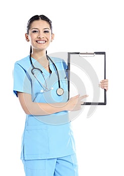 Beautiful successful nurse doctor - Healthcare workers