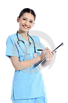 Beautiful successful nurse doctor - Healthcare workers