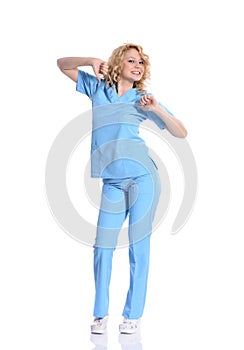 Beautiful successful nurse doctor - Healthcare workers