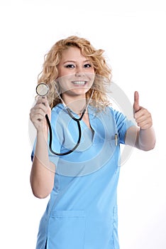 Beautiful successful nurse doctor - Healthcare workers