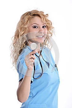 Beautiful successful nurse doctor - Healthcare workers