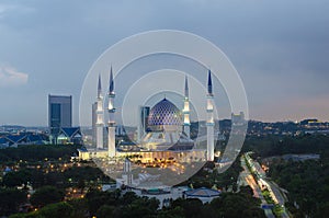 The beautiful Sultan Salahuddin Abdul Aziz Shah Mosque