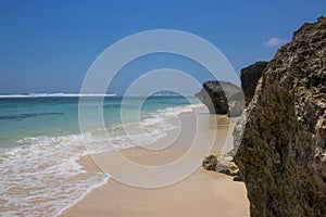 beautiful summer beach view