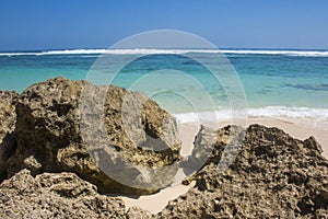 beautiful summer beach view