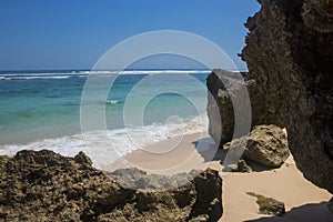 beautiful summer beach view