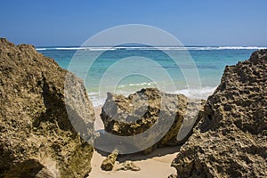 beautiful summer beach view