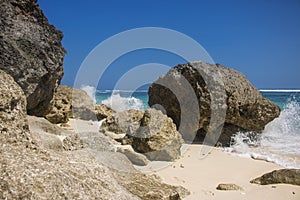 beautiful summer beach view