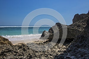 beautiful summer beach view