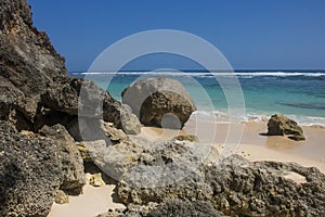 beautiful summer beach view