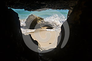 beautiful summer beach view