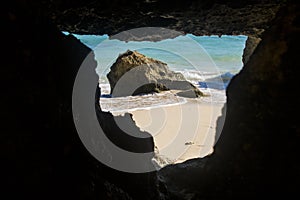 beautiful summer beach view