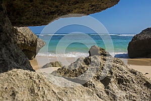 beautiful summer beach view