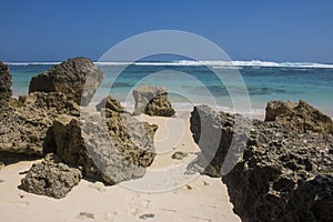 beautiful summer beach view