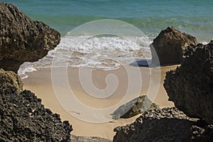 beautiful summer beach view