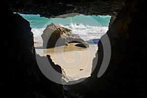 beautiful summer beach view