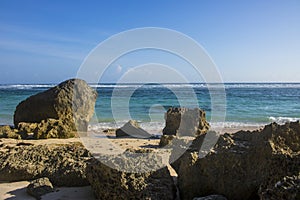 Beautiful summer beach view