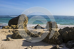 Beautiful summer beach view