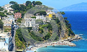 Beautiful summer day in Capri island, Italy