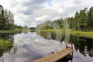 Beautiful summer day at DammsjÃ¶n in HÃ¶gbo Bruk