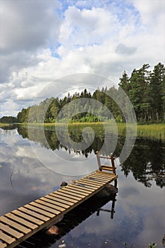 Beautiful summer day at DammsjÃ¶n in HÃ¶gbo Bruk