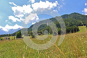 Beautiful summer day in Kranjska Gora, Slovenia