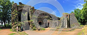 Kaiserswerth, Duesseldorf, Panorama of Emperor Barbarossa`s Castle, North Rhine-Westphalia, Germany photo