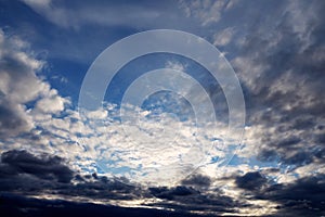 Beautiful summer day storm cloud time lapse.