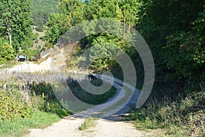 Beautiful summer landscape -  hills of small carpathians in slovakia