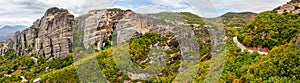 Beautiful summer landscape of Meteora, Greece