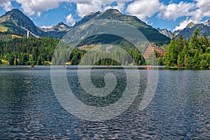 Beautiful summer landscape - Strebske Lake, High Tatras, Slovakia