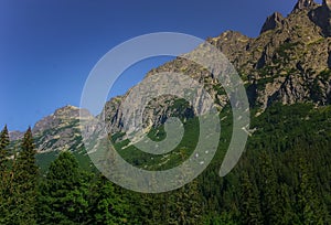 A beautiful summer mountain landscape in Tatry