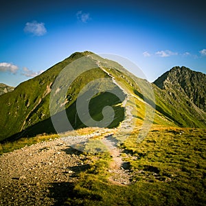 A beautiful summer mountain landscape in Tatry