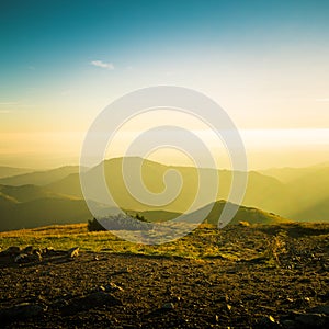 A beautiful summer mountain landscape in Tatry