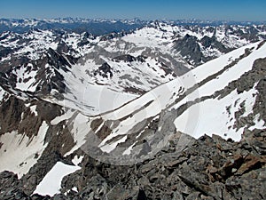 Mountaineering to the top of weisseespitze from kaunertal photo