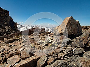 Mountaineering to the top of weisseespitze from kaunertal photo