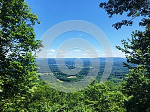 Beautiful summer views of Appalachian trail