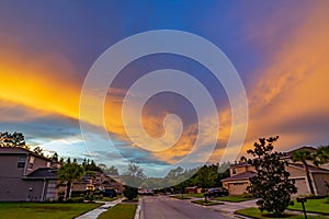 Beautiful sun set cloud