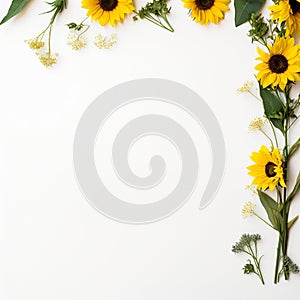 Beautiful Sunflower Beauty Serene White
