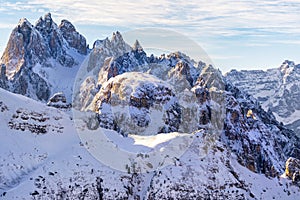 Beautiful sunlight on a Mountain Landscape, Dolomites, Italy