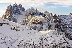 Beautiful sunlight on a Mountain Landscape, Dolomites, Italy