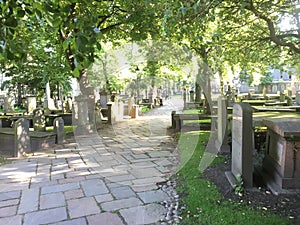 Beautiful Sunny Scottish Graveyard