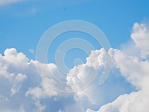 Beautiful sunny sky with clouds.