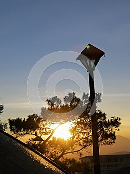 The beautiful Sunrise in Baguio City