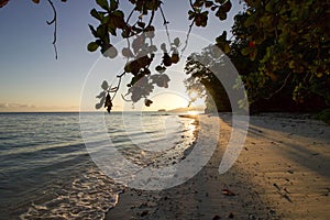 Beautiful sunrise in Batanta island, raja ampat